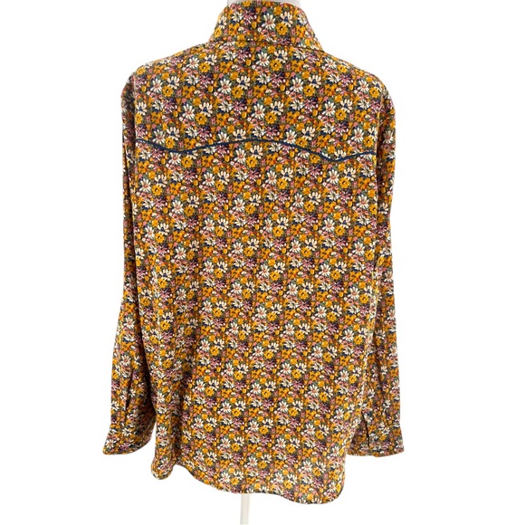 Natural Life floral snap western shirt sz XL - Picture 2 of 6